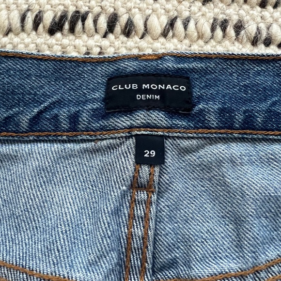 Club Monaco Straight Fit Light Wash Jeans - Picture 4 of 5